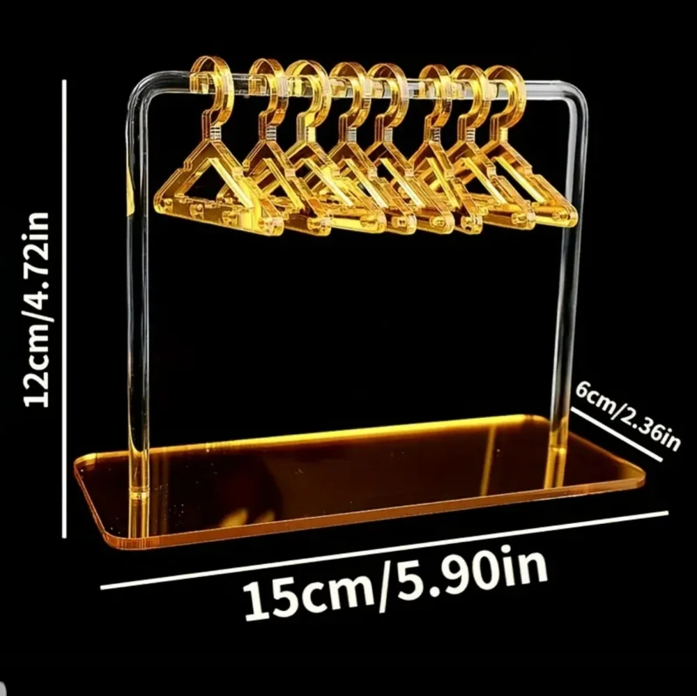New Acrylic Creative Earring Display Stand - Golden